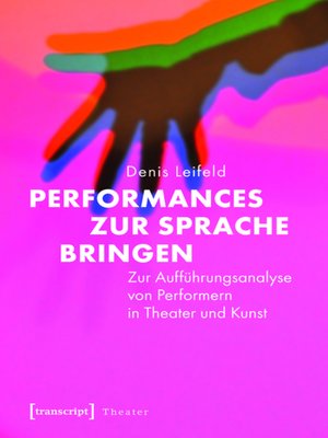 cover image of Performances zur Sprache bringen